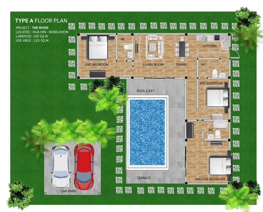 บ้านเดี่ยว พร้อมสระว่ายน้ํา หัวหิน-ปราณบุรี
